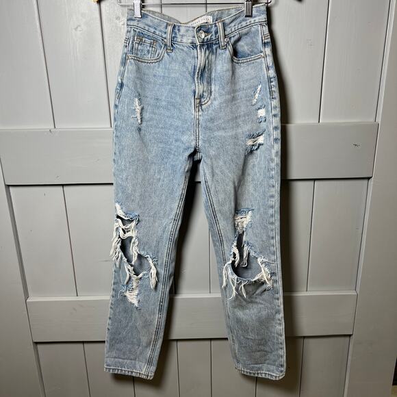 Endless Rose Women's Distressed Ripped Jeans Size 25 - Picture 1 of 8